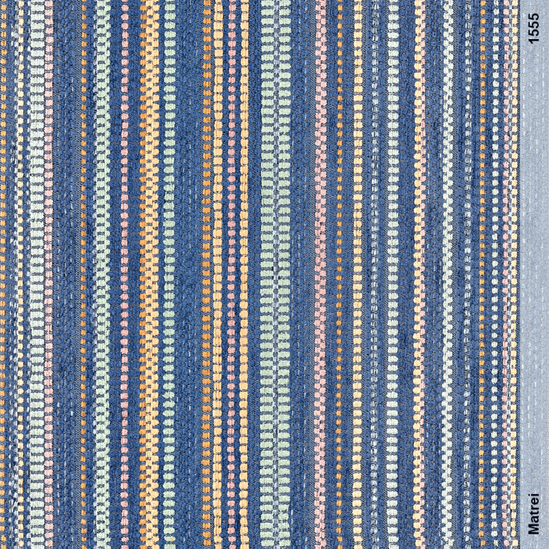 Stoff MATREI 1555 blau Streifen
