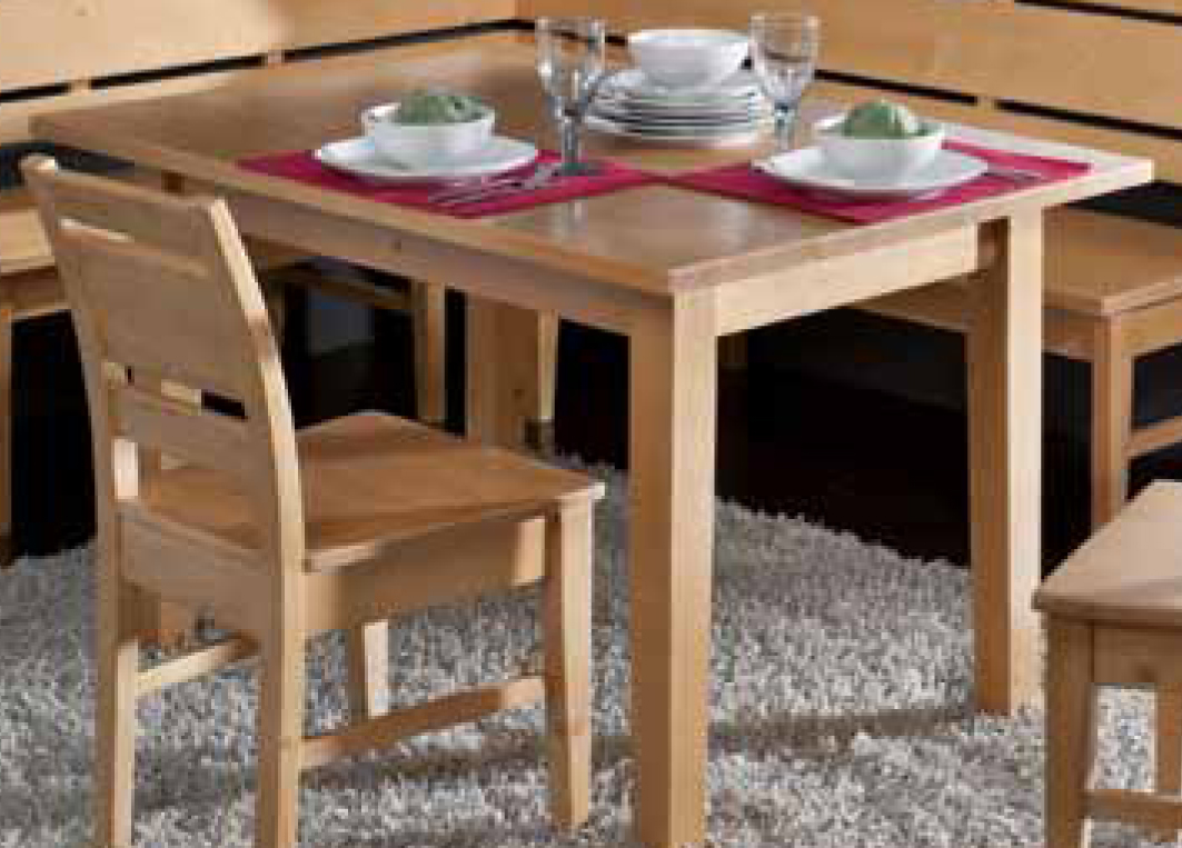 Vierfusstisch iseo fichte 125x85 cm, rosner hartwachs ...
