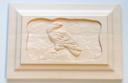 Füllung Kasette Geschnitzt Adlermotiv