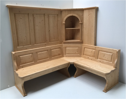 Eckbank LINDAU Wandverkleidung, Sondermaß