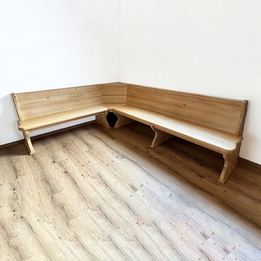 Eckbank Lindau 200/300 ohne Truhen, Glattrücken, ohne Kassetten