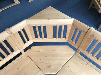 Ecke 45 Grad schräg Eckbank Provence 