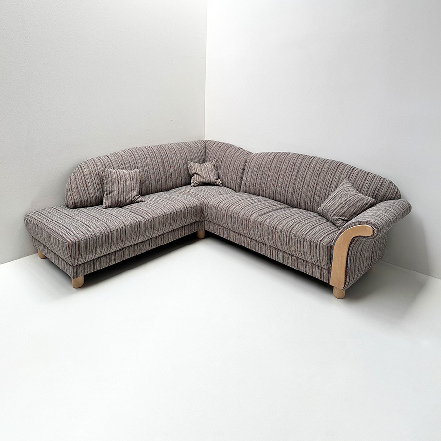 Eckgarnitur/Sofa Davos 440-42-55, Armlehne rechts fest , Stellmaß 218/251, Stoff Salzburg RE- 16