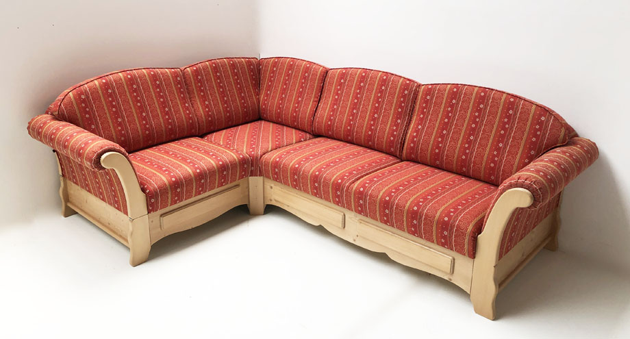 Sofa Ecksofa Sterzing, Spitzecke, 187/257 cm, Folklore TS-2387