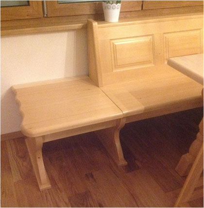 Freisitz 40 cm, Eckbank Lindau,  Anbauhocker 40 cm fest