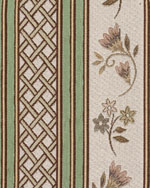 Möbelstoff Mülheim Bordüre beige