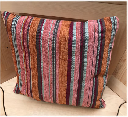 Federkissen, Kissen genäht 40/40 cm, Edmonton rot, 38 Lagerstoffe preisgleich !