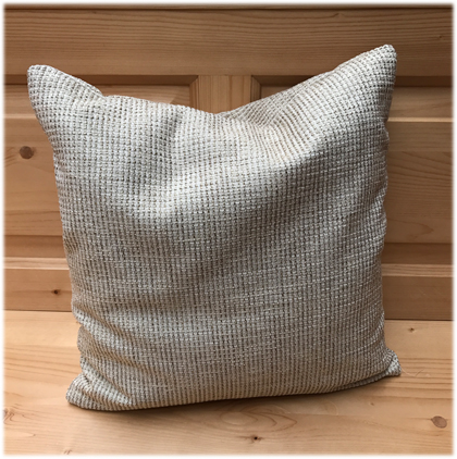 Federkissen, Kissen genäht  40/40 cm, Natura beige, 38 Lagerstoffe preisgleich !