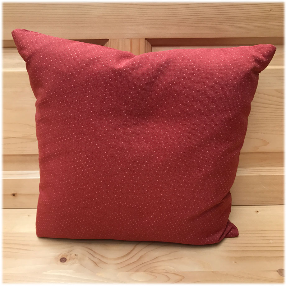 Federkissen, Kissen genäht 40/40 cm, Wels rot, 38 Lagerstoffe preisgleich !
