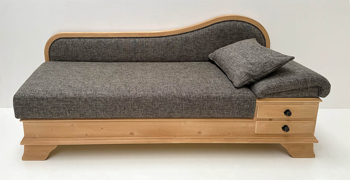 Sofa Liege Garmisch , Kopfteil rechts, Stoff Höpke Natura 354