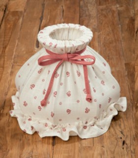 Lampenschirm Stoff Landhaus Rustikal D 30 cm, kombinierbar