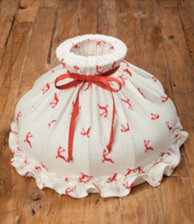 Lampenschirm Stoff Landhaus Rustikal D 40 cm, kombinierbar