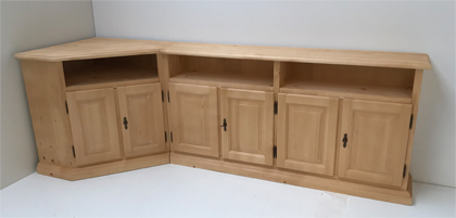 Phono Eckkommode Füssen mit Anrichte