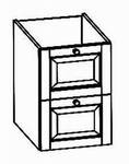 Spülenunterschrank, 2 Auszüge, 90/58/72 cm, (B/T/H