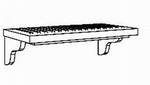 Abtropfregal, 90/33/ cm, (B/T/H)