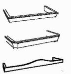 Fertiger Kranz, Angolo- Eckteil, 65/58/8 cm, (B/T/