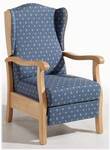 Fernsehsessel TV-Sessel Inzell Ohrenbackensessel , TS-2242, Schönau blau