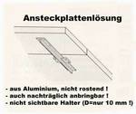 Ansteckplatte Ahorn 40/115/3,8 cm