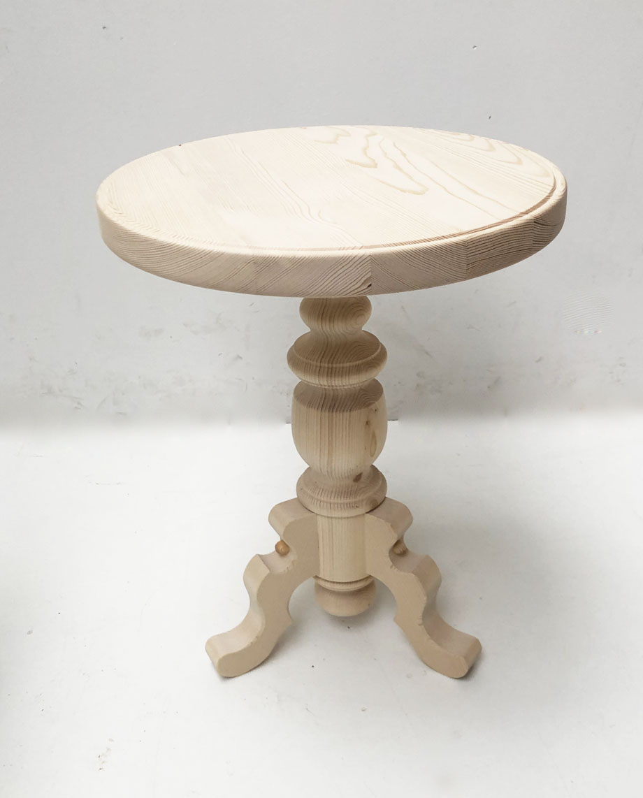 Beistelltisch Rundtisch Kitzbühel , Fichte, roh , D 44, H56 cm