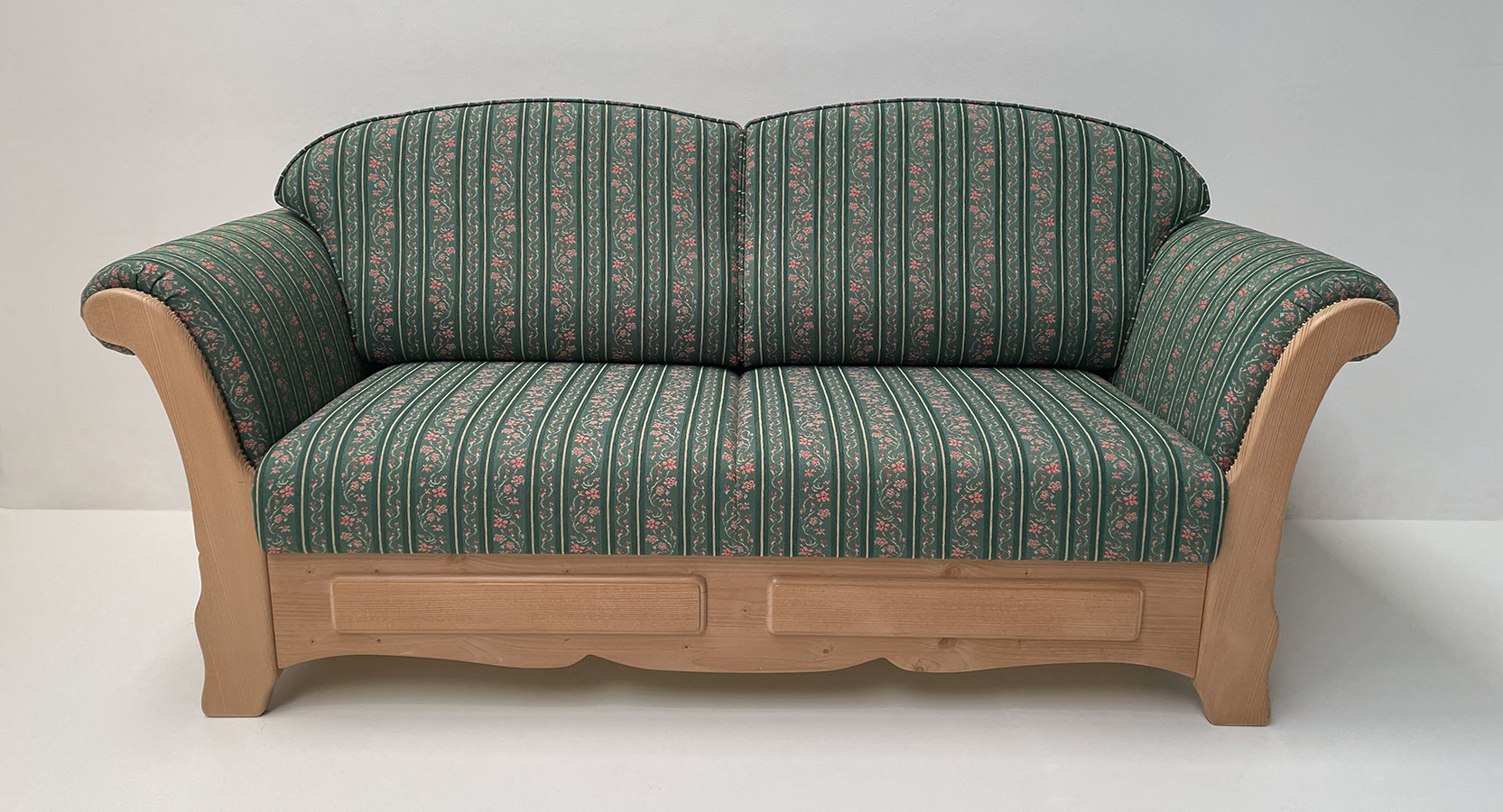 Sofa Sterzing, 190 cm, Armteile fest, Waidhaus grün