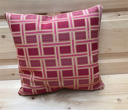 Federkissen, Kissen genäht  40/40 cm mit Reissverschluss, Stoff TS-2758