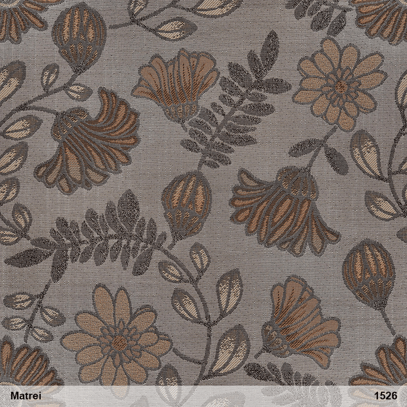 Stoff MATREI 1526 hellgrau Blume