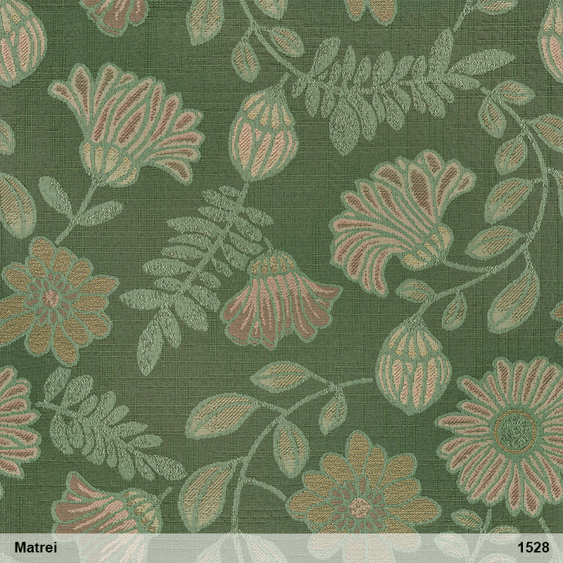 Stoff MATREI 1528 grün Blume