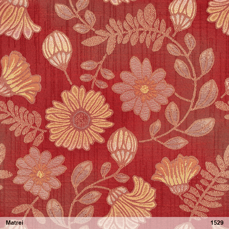 Stoff MATREI 1529 rot Blume