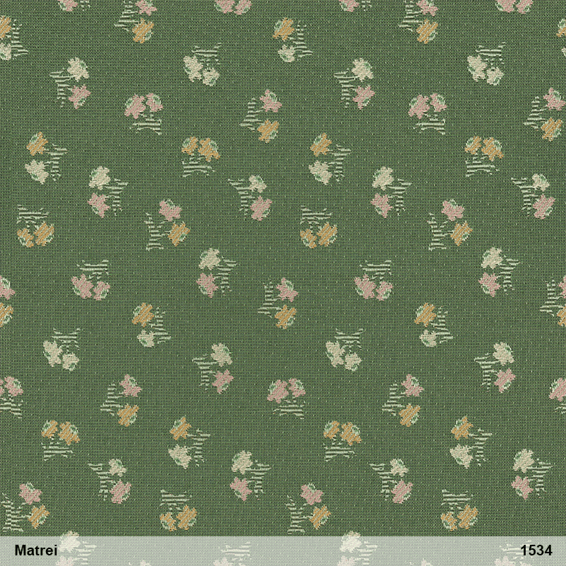 Stoff MATREI 1534 grün Streublume
