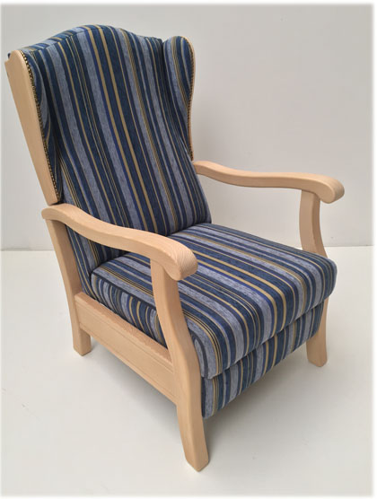 Fernsehsessel TV-Sessel Inzell Ohrenbackensessel Aktionsangebot, Edmonton blau