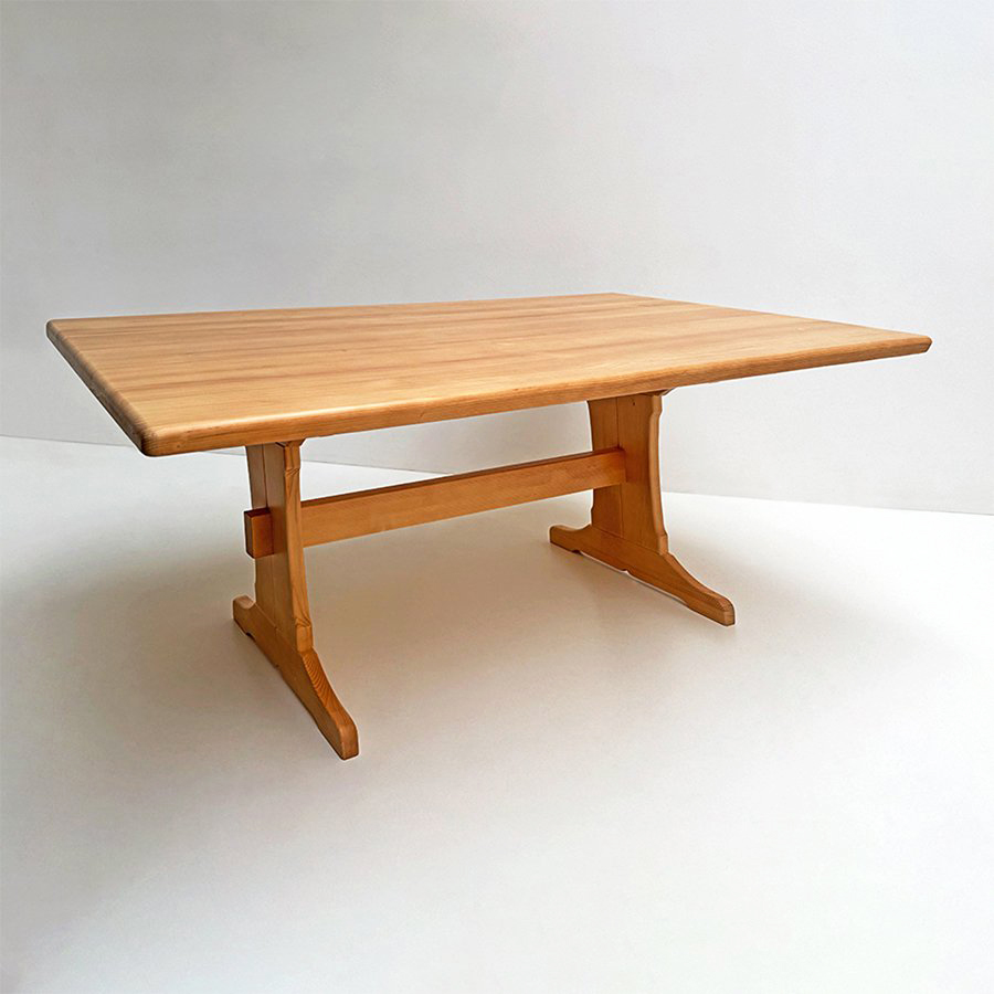 Esstisch Wangentisch Gerlos, 200/110 cm, Fichteplatte, Rosner lackiert