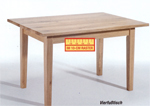 Vierfußtisch 185/85 cm, Iseo Kernbuche