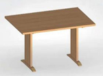Wangentisch Mod. 5000, 185/85 cm, Iseo Kernbuche