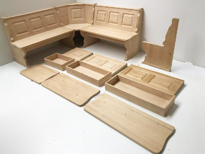 Eckbank Amberg Bankteile Maße, System Amberg