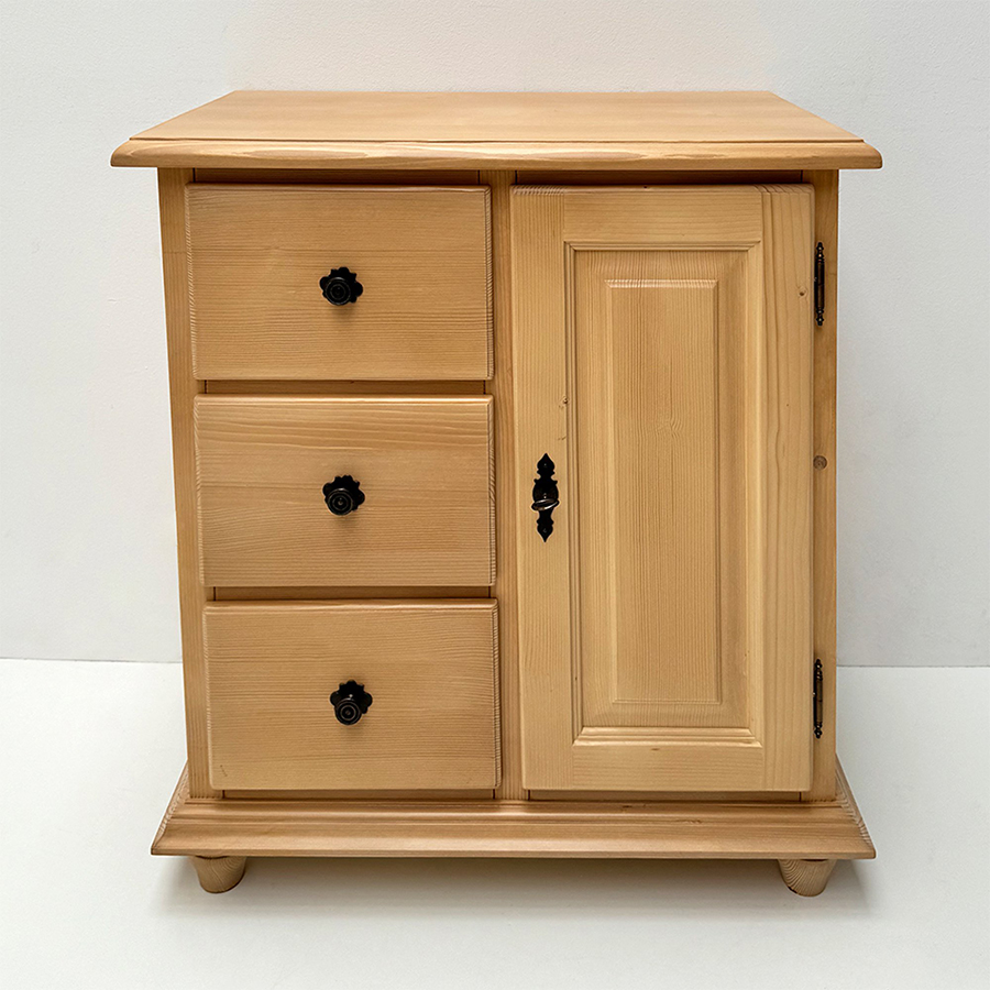 Anrichte Brotschrank Füssen, 3 Schubladen, 1 Türe, Problemlöser B 80 cm !