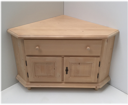 Phonokommode  Eckkommode Füssen mit Schubladen 70/70 cm 