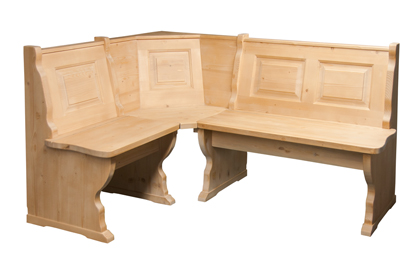 Eckbank Amberg Piccolo 125/165 cm solo, mit Truhe