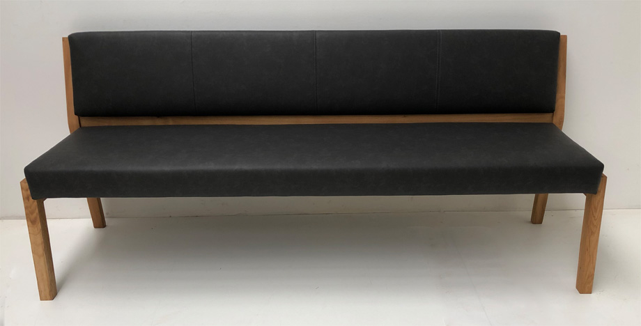 Einzelbank Larissa P 200 cm, Wildeiche, Dust Antracite