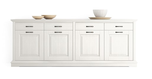 Anrichte Kommode Sideboard Ariette, 4-türig, Fichte massiv
