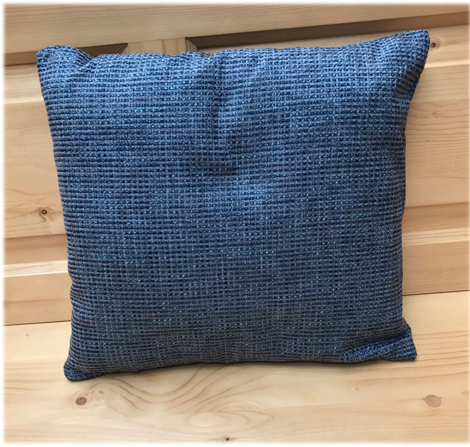 Federkissen, Kissen genäht  40/40 cm, Natura blau, 38 Lagerstoffe preisgleich !