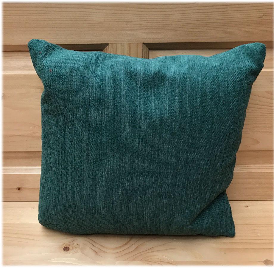 Federkissen, Kissen genäht  40/40 cm, Waidhofen grün, 38 Lagerstoffe preisgleich !