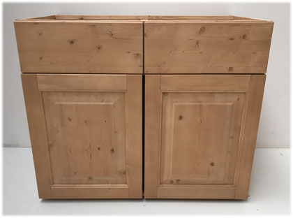 Unterschrank, 2 Türen H 54, 2 Schubladen H 18, 90/58/72 cm, (B/T/H)