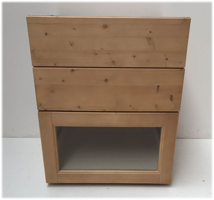 Unterschrank, 2 Schubladen, 1 Auszug, 60/58/72 cm, (B/T/H)