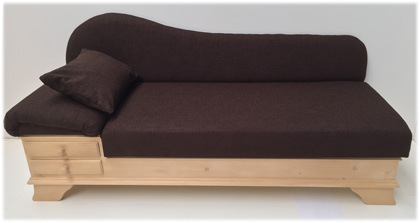 Sofa Liege Chiemgau Sonderstoff Höpke Natura 330 braun