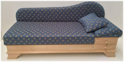 Sofa Liege Chiemgau Aktionsangebot, Mülheim Streublume blau ! Neu in 38 Lagerstoffen preisgleich