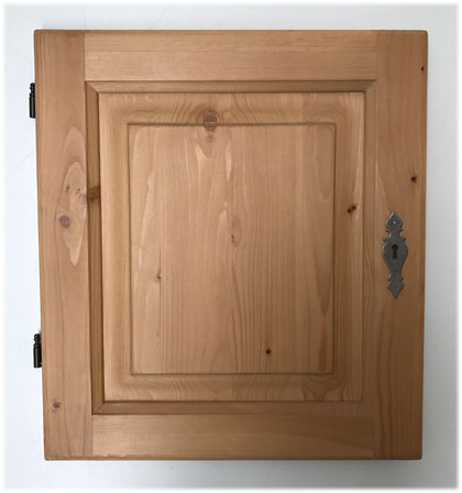 Möbeltüre Massivline nach Maß, 49,0/44,0 cm, DIN Links, Schloß, Kasette abgeplattet