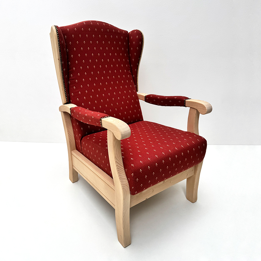 Fernsehsessel TV-Sessel Inzell ohne Funktion, mit Armlehnpolster, Kundl rot