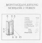 Aufbauanleitung Schrank 2-trg
