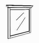 Spiegel mit Rahmen,  80/8/104 cm, (B/T/H)