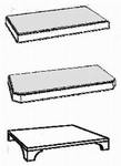 Sockelplatte, Angolo - Eckteil, 95/(46/58)/8,5 cm,